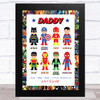 Dad Like My Favourite Super Hero's Personalized Dad Father's Day Gift Print