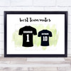 Grandad team Mates Football Shirts Black Personalized Father's Day Gift Print