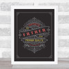 Fantastic Father Est Year Personalized Dad Father's Day Gift Wall Art Print