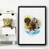 Ice Age Scrat Blue Wall Art Print