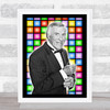 Bruce Forsyth Retro Square Pop Art Wall Art Print