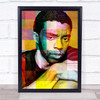 Chadwick Boseman colorful Pop Art Wall Art Print