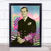 Prince Philip Retro Leaves Wall Art Print