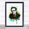 Kevin Bacon Splatter Wall Art Print