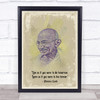 Gandhi Quote Wall Art Print