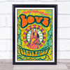 Psychedelic Hippie Peace Love Generation Wall Art Print