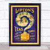 Vintage Advert Lipton's Tea Wall Art Print