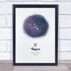 Taurus Zodiac Star Sign Star Watercolor Blue Wall Art Print Taurus Zodiac Star Sign Star Watercolor Blue Wall Art Print