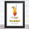 Sex On The Beach Cocktail Wall Art Print