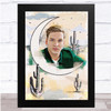 George Ezra Desert Sketch Crescent Moon Wall Art Print