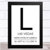 Las Vegas United States Of America Wall Art Print