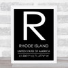 Rhode Island United States Of America Wall Art Print