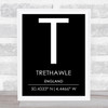 Trethawle England Wall Art Print