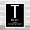 Tulum Mexico Wall Art Print