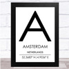 Amsterdam Netherlands Wall Art Print