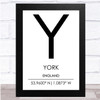 York England Wall Art Print