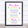 Paint Hand Print Multicolour Teacher Thank You Personalized Wall Art Print