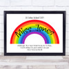 Rainbow Covid Poem School Teacher Personalized Wall Art Print