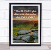 Shakespeare Bless Plot Quote Beautiful Sunset On Rocks Wall Art Print