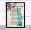 The Star Spangled Banner National Anthem United States Wall Art Print