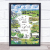 England Heart Belongs Countryside Landscape Wall Art Print