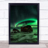 Aurora Uttakleiv Aurora Borealis Lofoten Norway Northern Lights Wall Art Print
