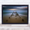 Baltic Seascape Poland Vanishing Point Sea Ocean Wall Art Print