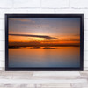 By Sunset Poland Mietkow Lake Seascape Ocean Sea Birds Wall Art Print