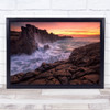 By The Sea Seascape Sunrise Wave Flow Rock Australia Water Flowing Art Print