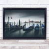 Floating on a Dream Architecture Gondolas Italy Tower Wall Art Print