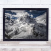 Glacial Switzerland Mountain Snow Glacier Ice Cold Travel Zermatt Wall Art Print