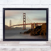 Golden Gate Bridge Architecture River Water Coastal San Wall Art Print