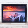 Ice Fire II Seascape Iceland Jokulsarlon Beach Water Flow Sky Red Wall Art Print Ice Fire II Seascape Iceland Jokulsarlon Beach Water Flow Sky Red Wall Art Print