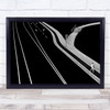 Individual Road Sidewalk Way Lines Arrow Direction Choice Woman Wall Art Print
