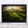 Journey To The Fierce Storm Barley Cloud Dark Field Night Road Art Print