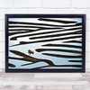 Labyrinth Boat Pattern Zebra Abstract Water Canal China Xia Wall Art Print