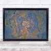 lake Tree s Aerial Drone Above Dried Dry blue Wall Art Print
