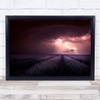 Lavender Fragrance Provence Summer Thunderstorm Night Creative Wall Art Print
