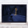 Le Chat Noir Dark Witch Night Composite France Lapalisse Cat Pet Wall Art Print