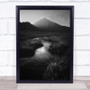 Leading To Mount Mountain Light Flower Top Peak River Wall Art Print