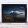 Life After Death Skull Skeleton Beach Coastal Sky Cloud Night Wall Art Print