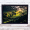 Light Shadow Green Fields Countryside Rural Clouds Aerial Atmosphere Art Print Light Shadow Green Fields Countryside Rural Clouds Aerial Atmosphere Art Print