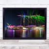 Marina Bay Sands Laser show Singapore Marina Bay Sands Laser-Lightshow Art Print