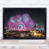 New Year Fireworks Celebration Party Festival Years Eve Wall Art Print