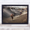 People Wood Sticks Sand Dust Sunlight Women Tribal Wall Art Print