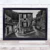 Rural Life Street France Village Town Perigord Windows Curtain Ville Art Print