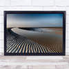 Sand lines Pattern Beach Sand Water Coast Coastal Mud Clay Wall Art Print