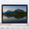 Summer Morning Seascape Mountains Hills Forest Reflection Mirror Wall Art Print