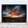 Sunset In Arizona USA United States America Clouds Orange Wall Art Print Sunset In Arizona USA United States America Clouds Orange Wall Art Print
