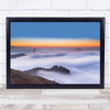 The Golden Gate Bridge in Fog San Francisco Mist Haze Sea Wall Art Print